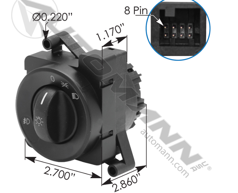 577.46559-HEADLAMP SWITCH FREIGHLINER 577.46600