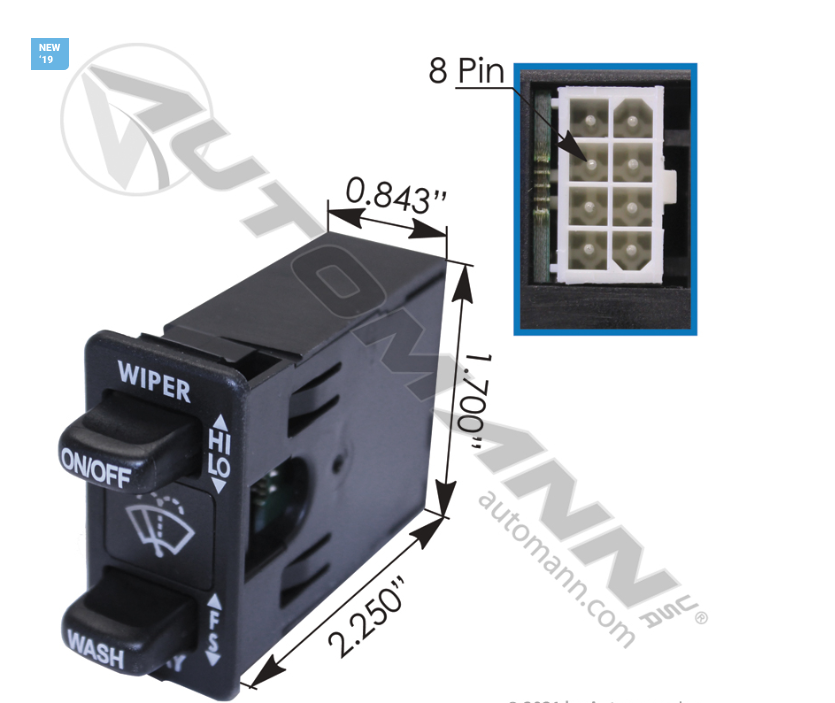 577.4666-WIPER CONTROL SWITCH FREIGHTLINER