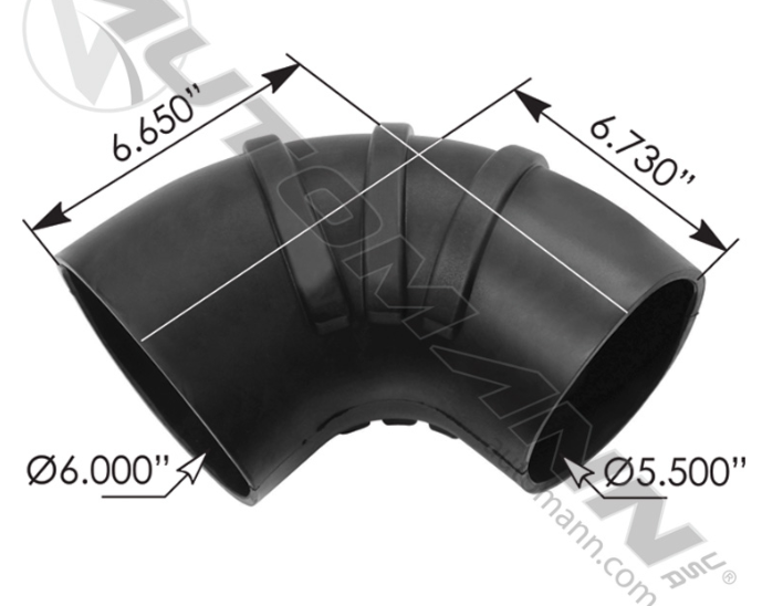 561.47792-REDUCER ELBOW RUBBER 6-5.5IN ID