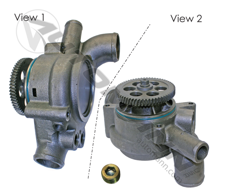 800.235227-WATER PUMP DETROIT DIESEL Series 50 8.5 Liter and Series 60 11.1L and 12.7L DDE R23539929 DDE R2...