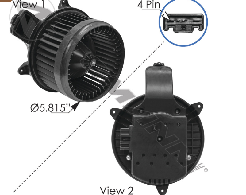 830.21224-BLOWER HVAC KENWORTH / PETERBILT..3917, 01-1009, CR705001, CR705003