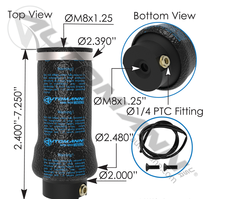 ABSZ70-125-AIR SPRING SEAT IHC ORDERED AS: 6222084-001