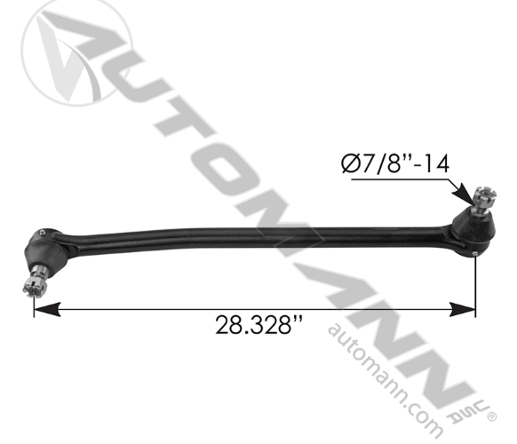 463.DS5908B-DRAG LINK 28.375IN C TO C KENWORTH..K162587,K162-587,346377, R25008, DS1186, L24VU7015A12, L24VU...