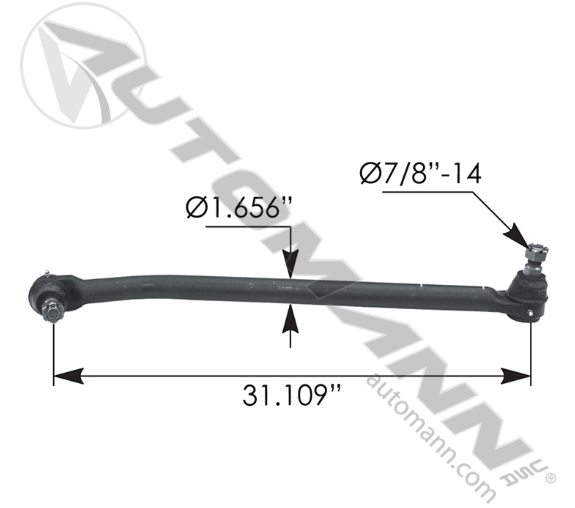 463.DS5922A-DRAGLINK 31.00IN C TO C KENWORTH L-24-VU-8422-A-11 L24VU8422A11 L-24-VU-8422-A-11