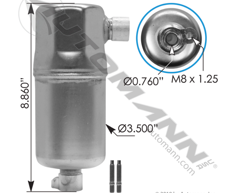830.41011-Air Conditioning Accumulator [ 7408 ]