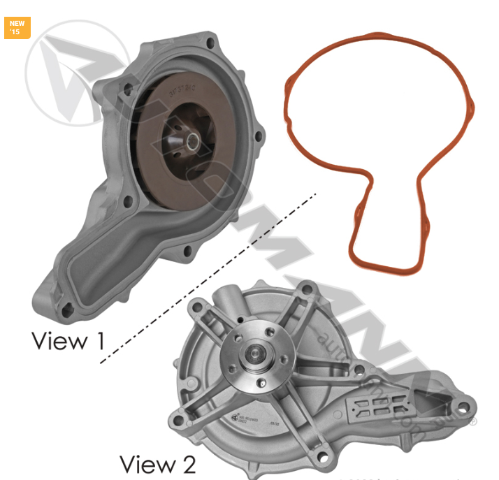 800.85124623-WATER PUMP MACK VOLVO Mack MP7, MP8, Volvo D11, D13, D16