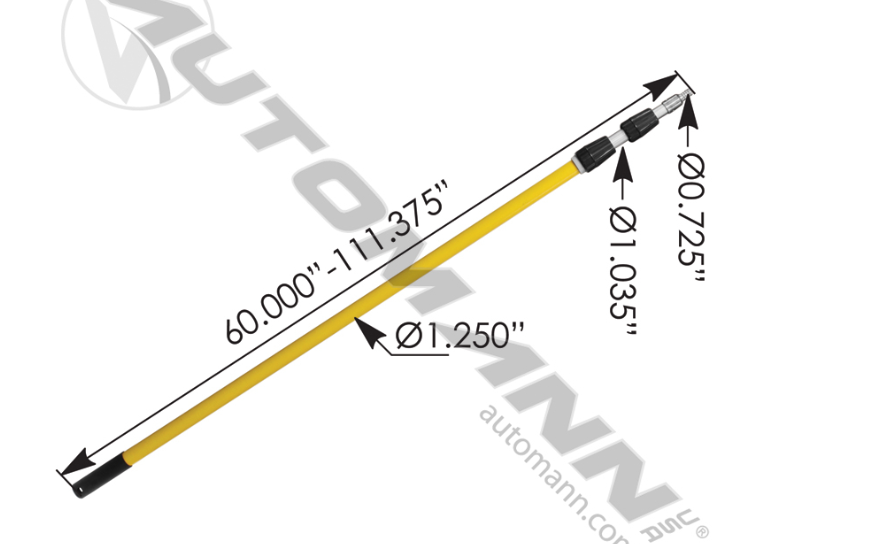 579.WH513E-WASH BRUSH EXTENDABLE HANDLE