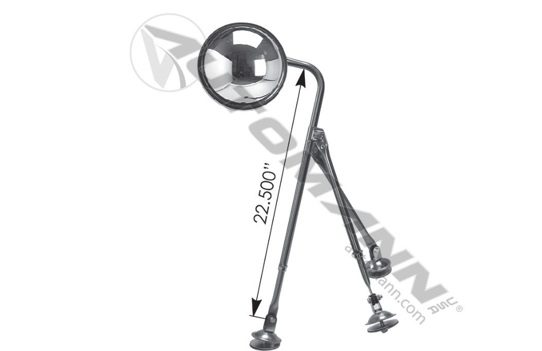 563.9018-FENDER TRIPOD ASSY W/8.5IN MIRROR SS