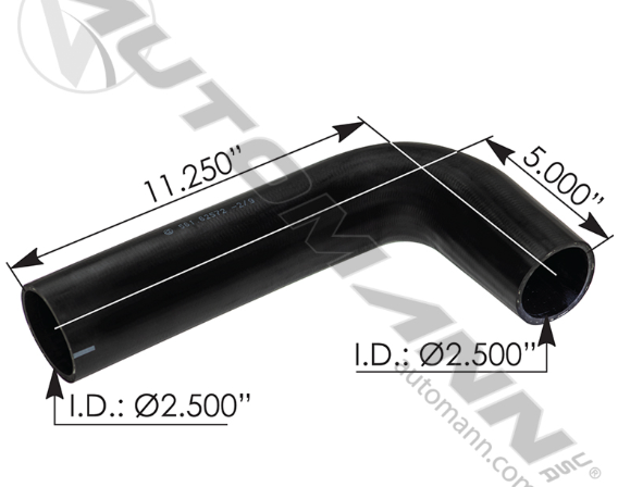 561.62572-RADIATOR HOSE MACK-VOLVO 2.5"