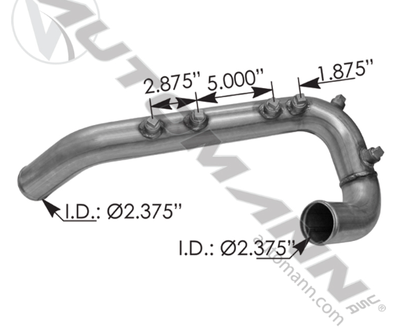 561.46711-LOWER RADIATOR PIPE FT 304SS