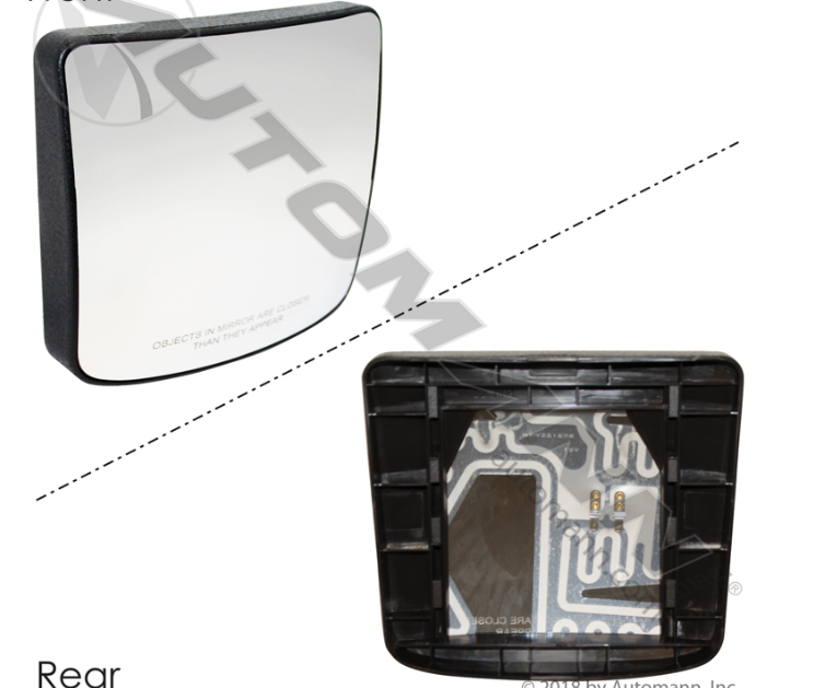 563.96041-MIRROR GLASS CONVEX HEATED VOLVO