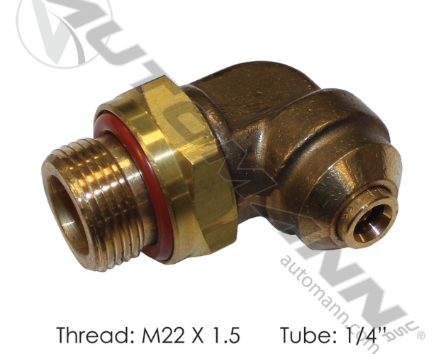 177.V3180102-BRASS PLC MALE ELBOW FITTING VOLVO