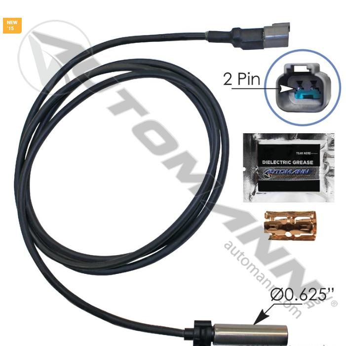 577.A801552-ABS SENSOR STRAIGHT HEAD LENGHT 75IN