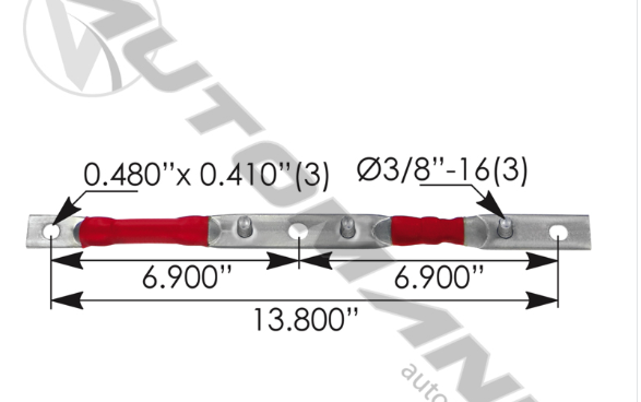 178.2029RD-CABLE POSITIVE 2/0 14 IN RED FREIGHTLINER