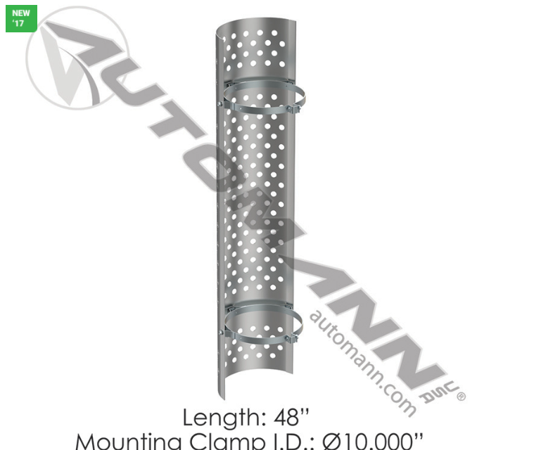 562.U61101SS-HEAT SHIELD 10IN ROUND HOLES
