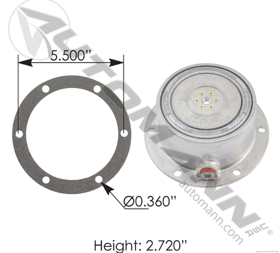180.81309TS-AMSTED ALUMINUM HUB CAP ORDERED AS: 343-4370