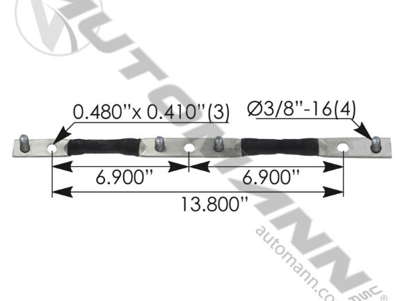178.2029BK-CABLE NEGATIVE 2/0 14 IN BLACK FREIGHTLINER