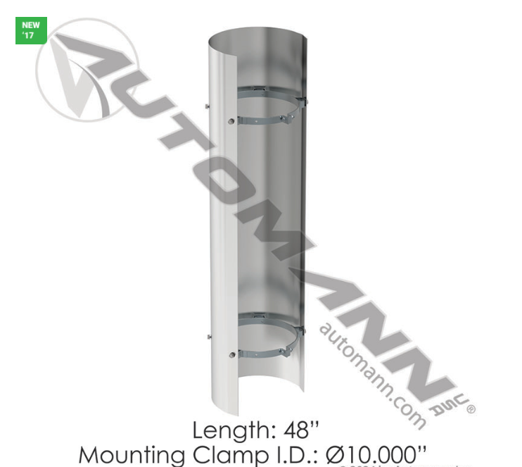 562.U63102SS-HEAT SHIELD 10IN SOLID
