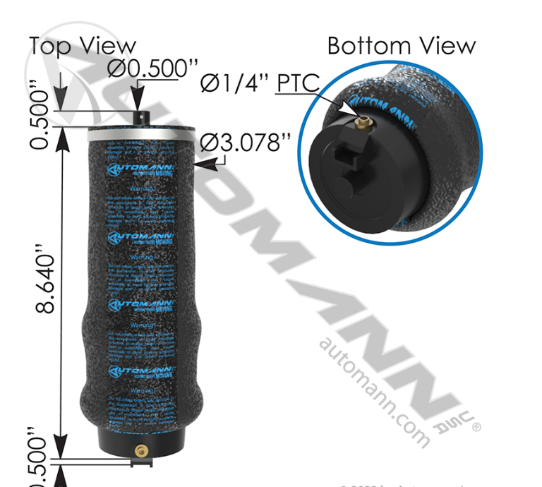 ABSZ70-7197-AIR SPRING SEAT BAG