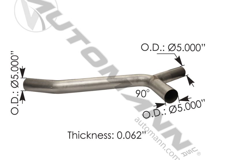 562.U943542A-EXHAUST Y-PIPE ALZ WESTERN STAR