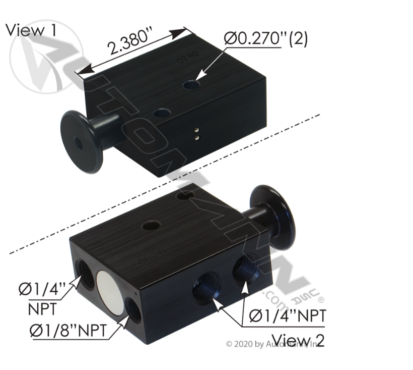 171.H754OE-VALVE W/O FITTINGS HENDRICKSON VS-25223