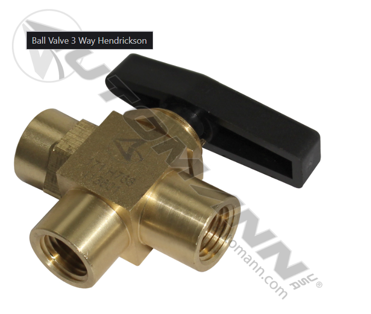 171.H768-BALL VALVE 3 WAY HENDRICKSON ORDERED AS : VS22535, S22535
