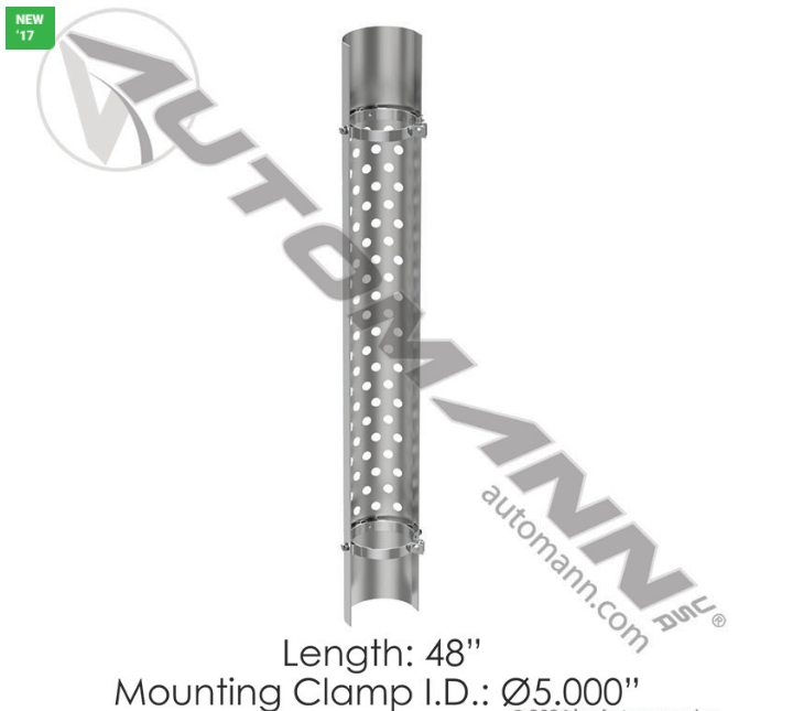 562.U6151SS-HEAT SHIELD 5IN ROUND HOLES