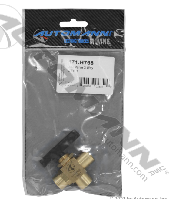 171.H768-BALL VALVE 3 WAY HENDRICKSON ORDERED AS : VS22535, S22535