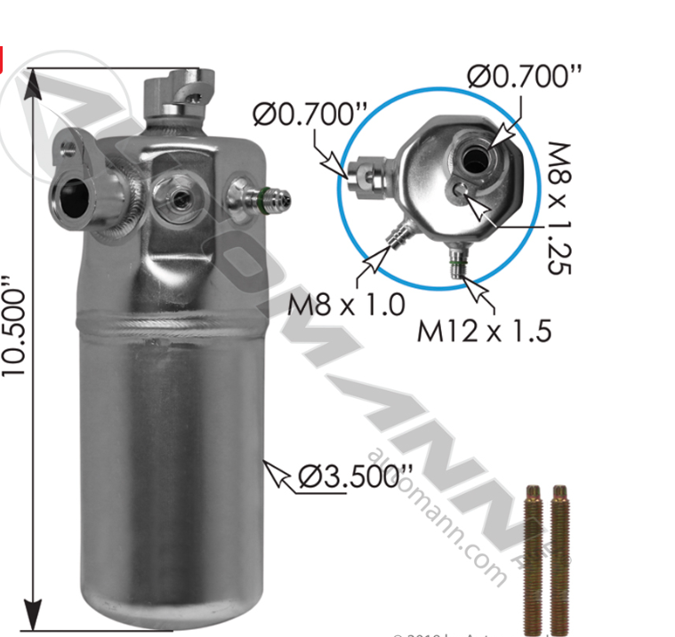 830.41027-Air Conditioning Accumulator [ 7554 ]