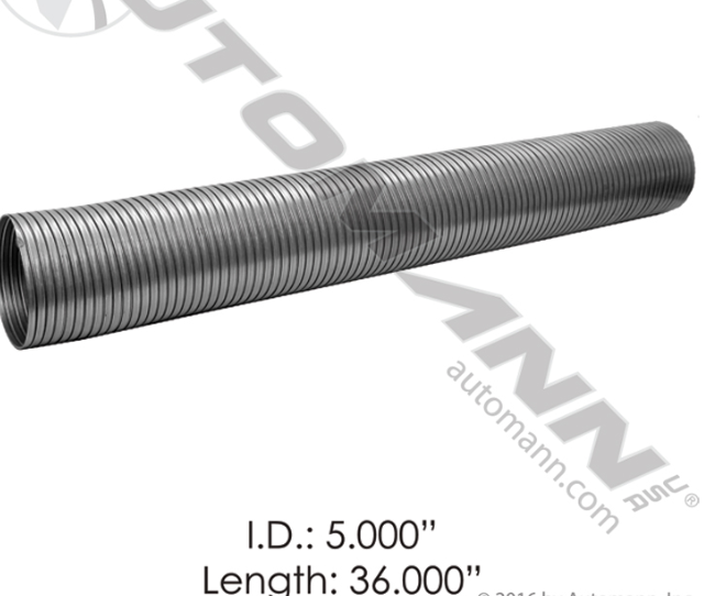 562.U7350-36SS-FLEX TUBING 5IN X 36IN 409SS