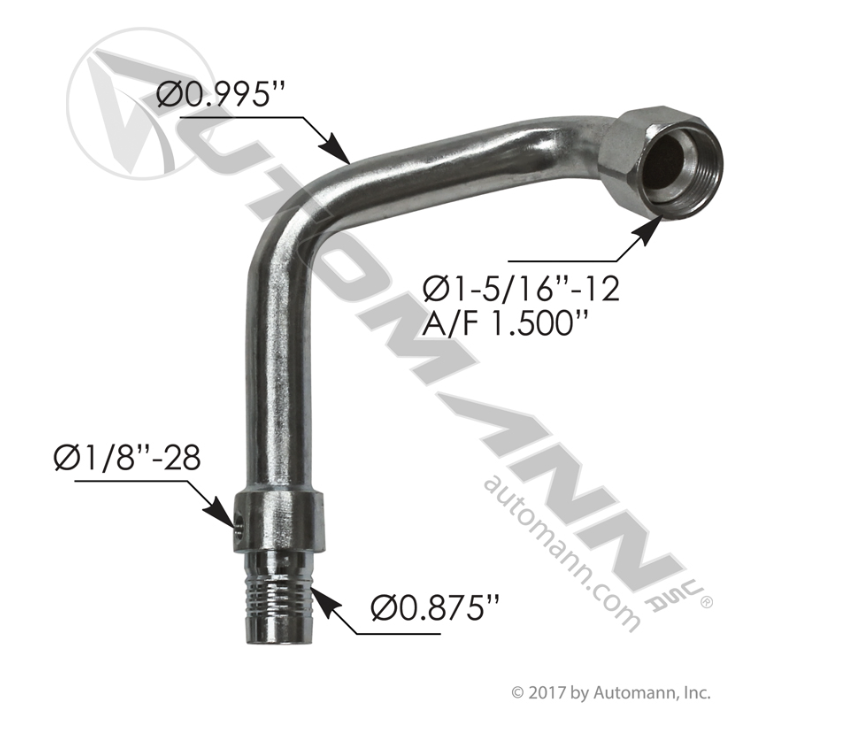 177.3008 - Air Bag Adapter RH Kenworth