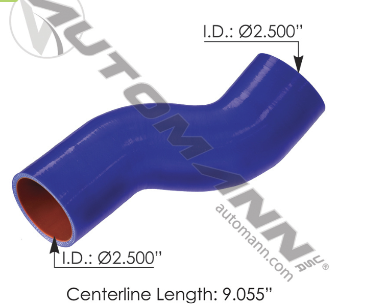 561.75392-COOLANT HOSE W/POLY PETERBILT 2.5" ID
