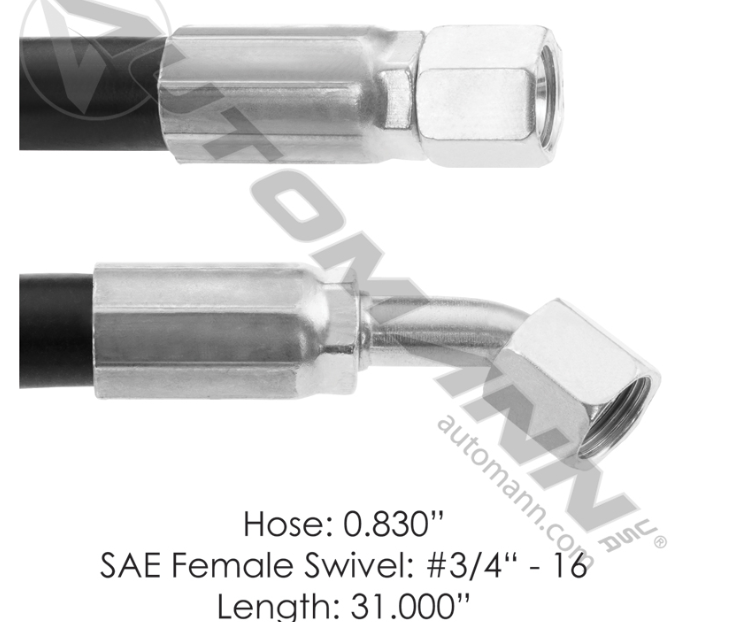 561.46455-POWER STEERING HOSE FT 31IN