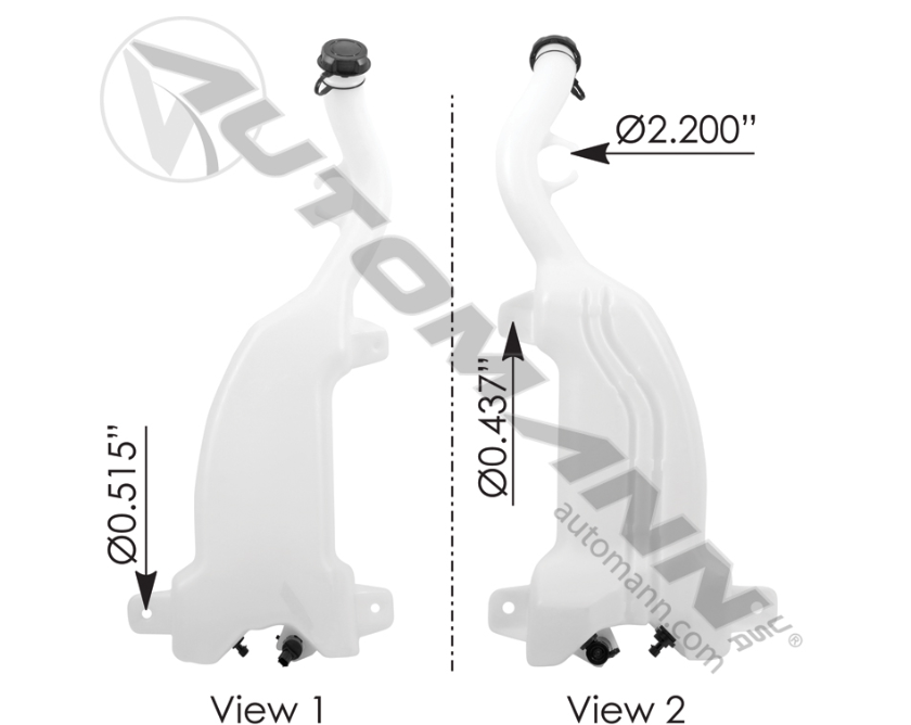 575.10127-WASHER FLUID RESERVOIR FREIGHTLINER ORDERED AS A2277097001