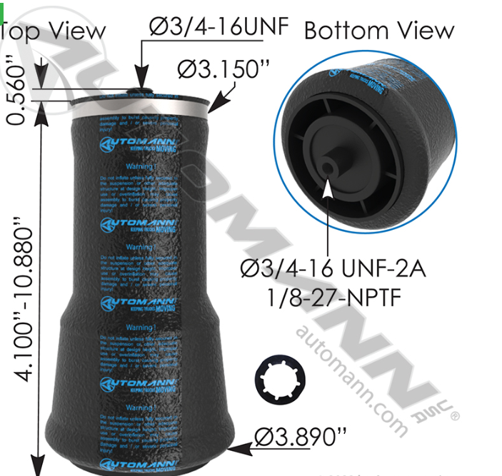 ABSZ70-641-AIR SPRING CABIN A ND STAR WASHER