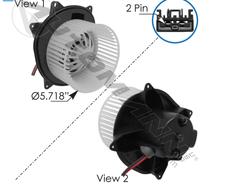 830.21216BE-BLOWER HVAC IHC BEHR