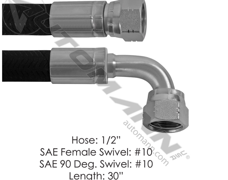 177.10133-DISCHARGE HOSE 2 FEM SAE SWIVEL30IN FTL